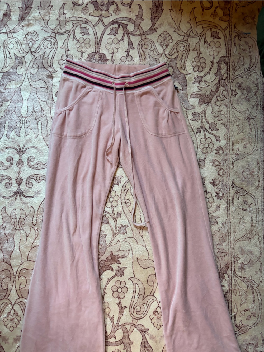 Self Esteem Y2K Pink Low Rise Flare Lounge Pants Size